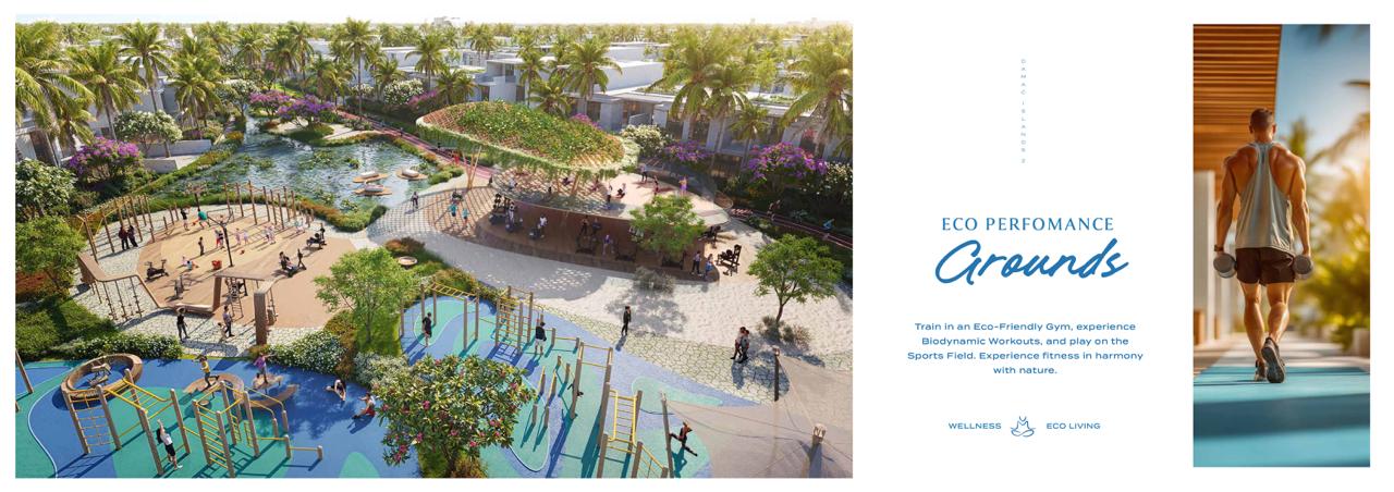 Antigua cluster streetscape at DAMAC Islands 2